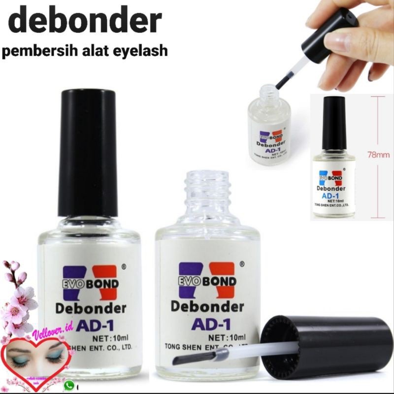 DEBONDER EVO BOND CAIRAN PEMBERSIH PINSET EYELASH CAIRAN COPOT KUKU PALSU FAKE NAILS REMOVER KUPAL