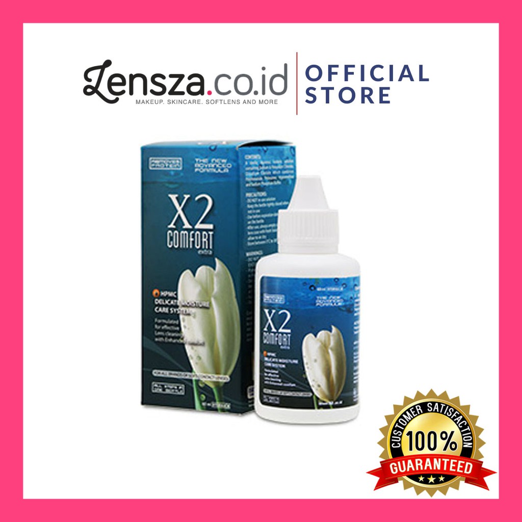 Lensza Cairan Softlens X2 60ml / Pembersih Soflen X2 / Comfort Extra 60ml