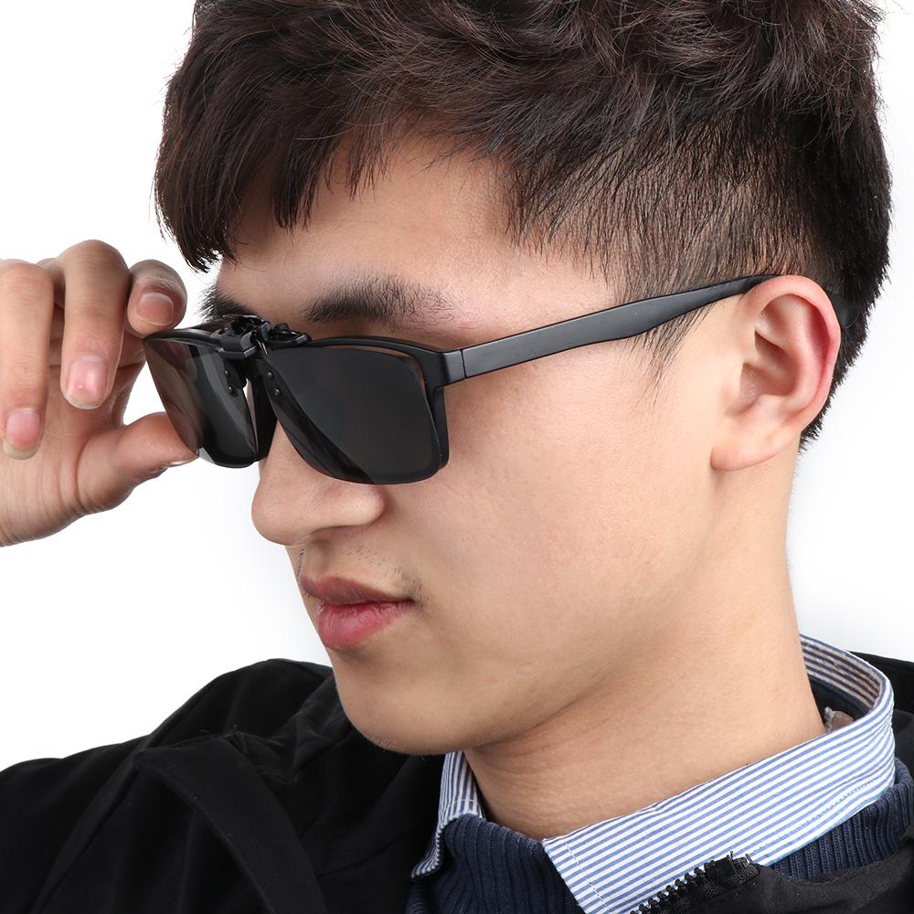 WONDER Kacamata Hitam Clip-on Fashion Untuk Kacamata Resep Kacamata Anti Silau Night Vision