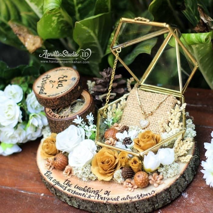 Kotak Perhiasan | Kotak Cincin | Rustic keiru Log