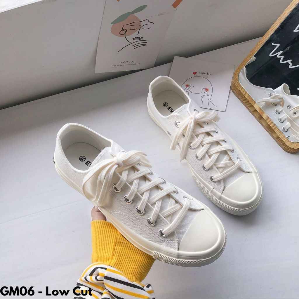 SEPATU TALI SEPATU SEKOLAH GAUL SANTAI IMPORT CANTIK HIGH CUT LOW CUT ANTI SLIP GM0607