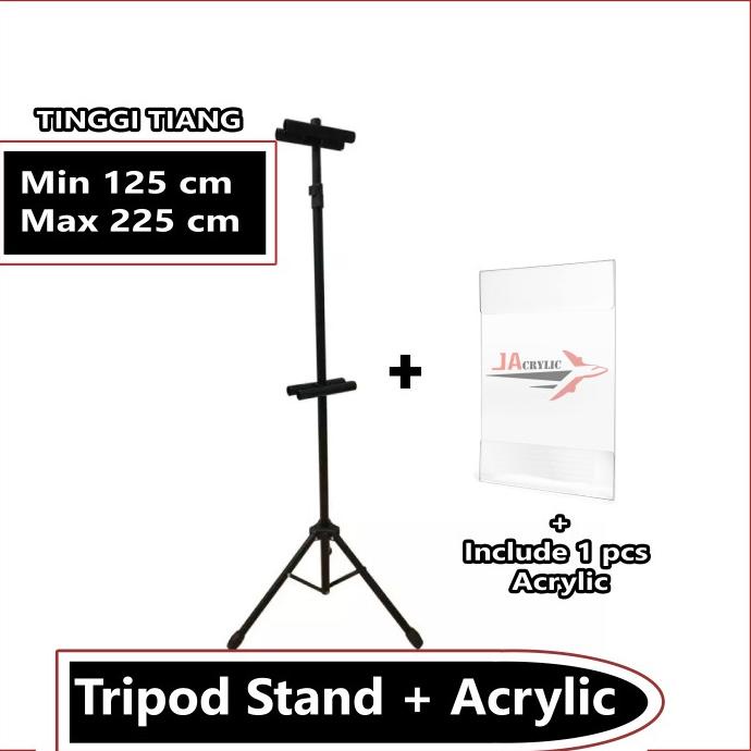 Tripod Banner / Tripod Stand Display / Tiang Barcode Peduli Lindungi