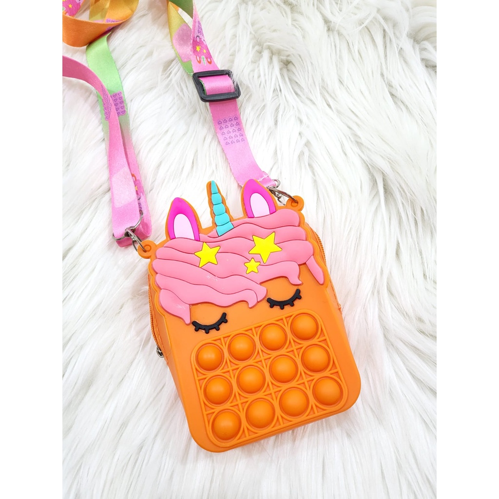 TAS ANAK JELLY C4550 TAS SELEMPANG ANAK TAS KARAKTER ANAK TAS ANAK POP IT TERLARIS