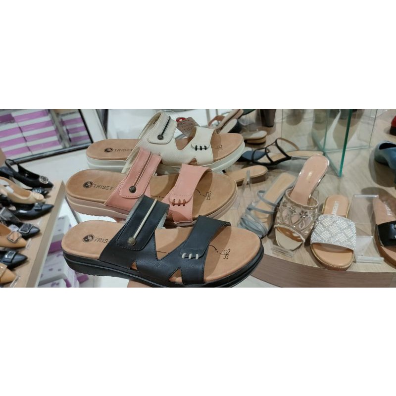sandal slide wnita triset | sandal selop wanita triset | sandal wanita ttiset murah