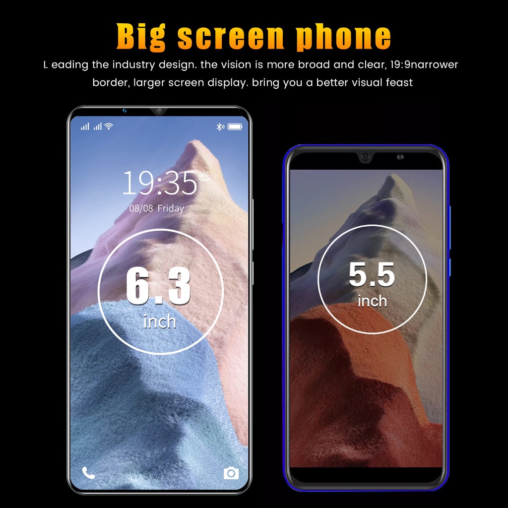 【New product】 Smartphone  M11 Ultra  6,8 inci 5G HD Layar Handphone Android 8GB RAM + 512GB ROM 5800mAh HD 5G Kartu Ganda Ponsel Permainan Pintar Android Layar Penuh