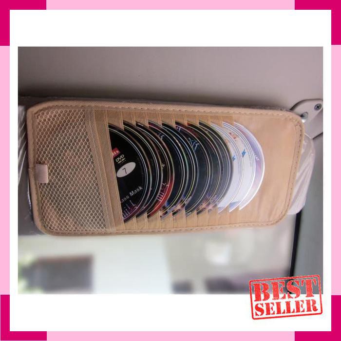 CUCI GUDANG Tempat CD Sun Visor Mobil Kartu VCD DVD Cars Organizer Interior Holder BERKUALITAS