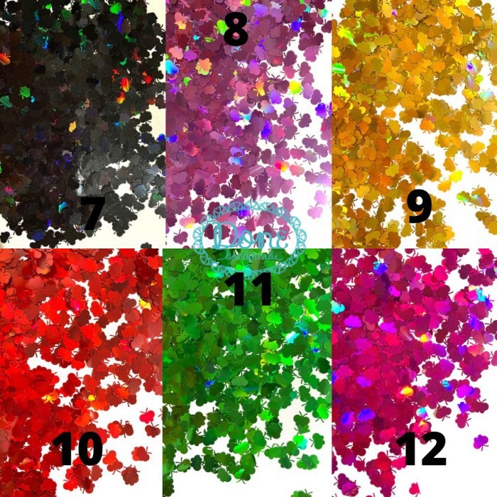 Glitter kupu kupu confetti nail art dekorasi craft slime body art 7-12