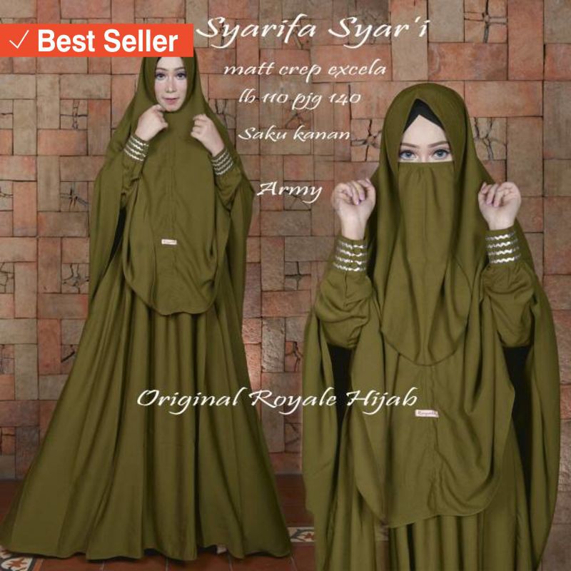 Hijab Viral Kekinian Model Trend Terbaru 2019 / Gamis Syarifah Syari Original Royale Set Khimar