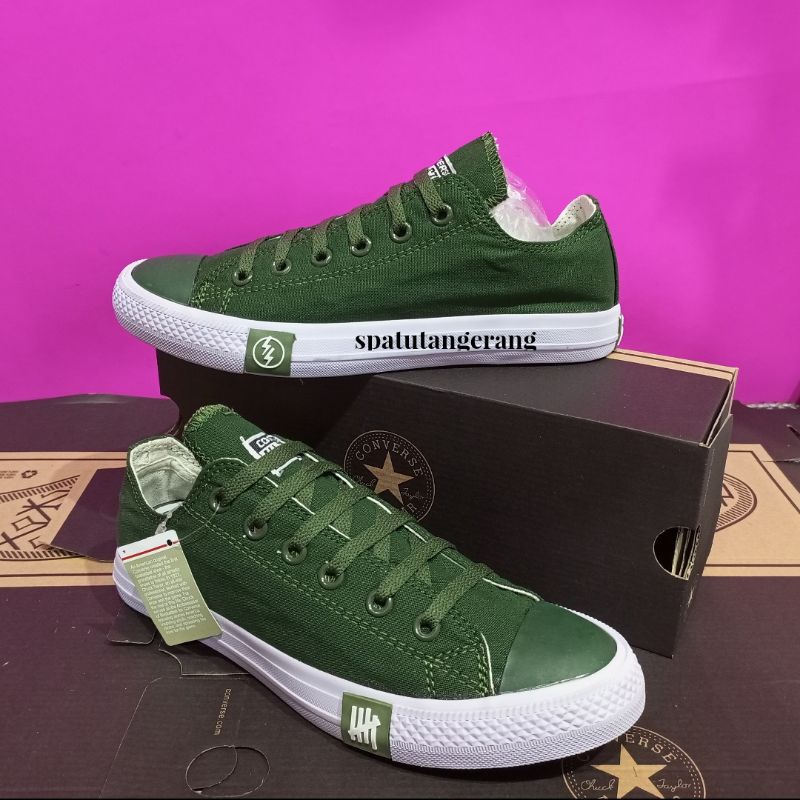 SEPATU CONVERSE PETIR / SEPATU ALL STAR CHUCK TAYLOR / SEPATU CONVERSE HIJAU ARMY