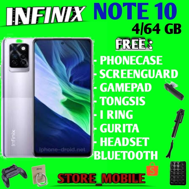 INFINIX NOTE 10 4/64 RAM 4GB ROM 64GB GARANSI RESMI