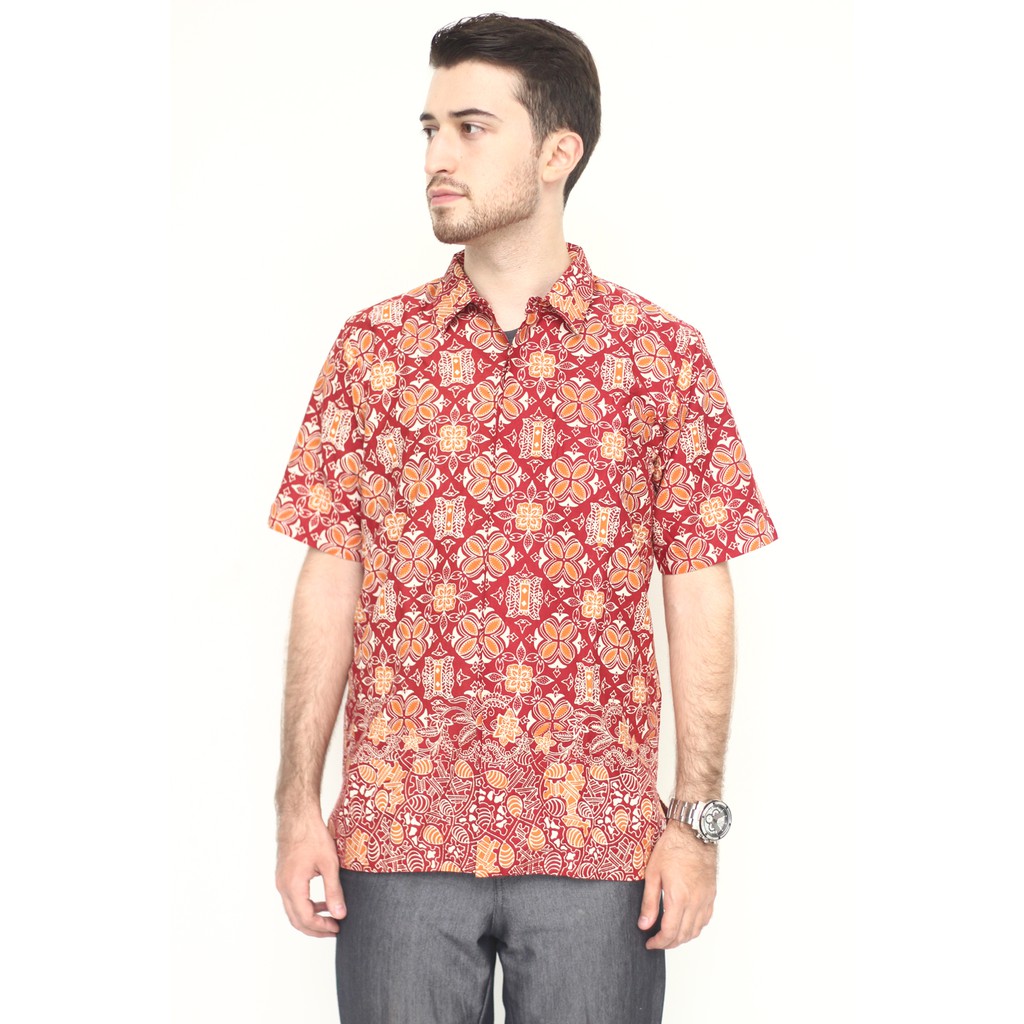 Model Baju Batik Pria Cap Asli Jambi Berkualitas - Zallatra S3