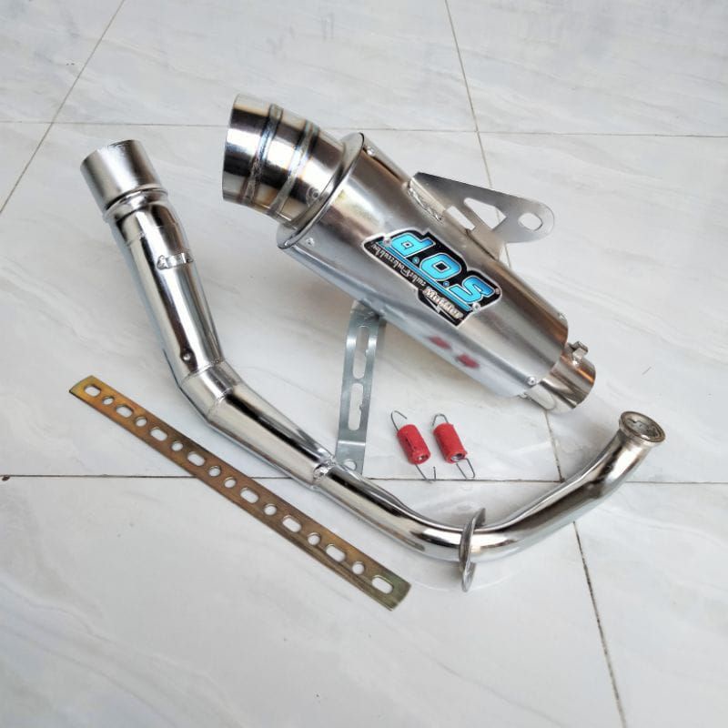 knalpot racing DOS Muffler all metik Scoopy beat Genio spin Nex Mio Vario dll