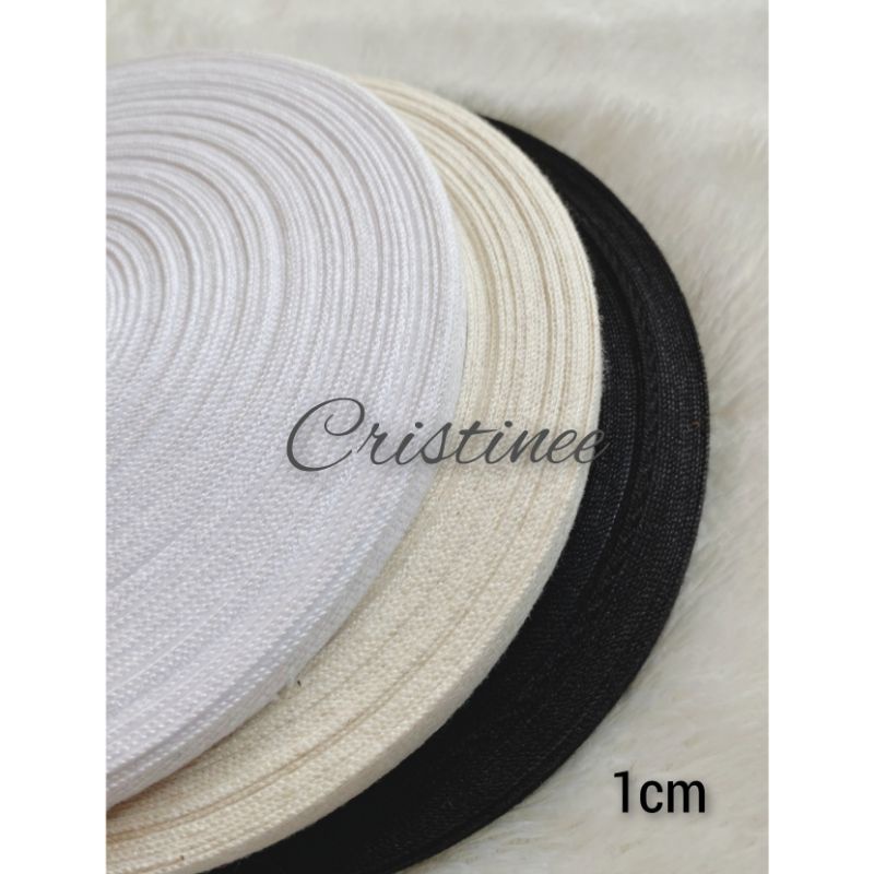 Tali katun/twil tape 1cm (satu roll)