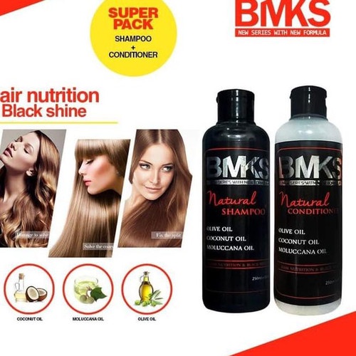 [COD] Paket 2in1 BMKS Shampo + Conditioner Perawatan Penumbuh Rambut Rontok AMPUH 100% Original BPOM