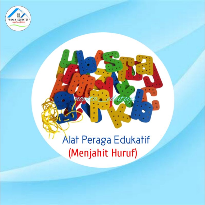 Mainan Edukatif Anak - Menjahit Huruf