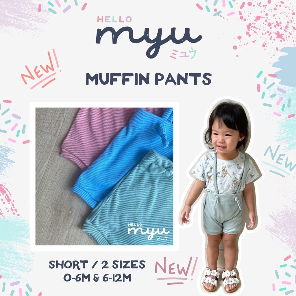 HELLO MYU Muffin Pants / Baby Overalls