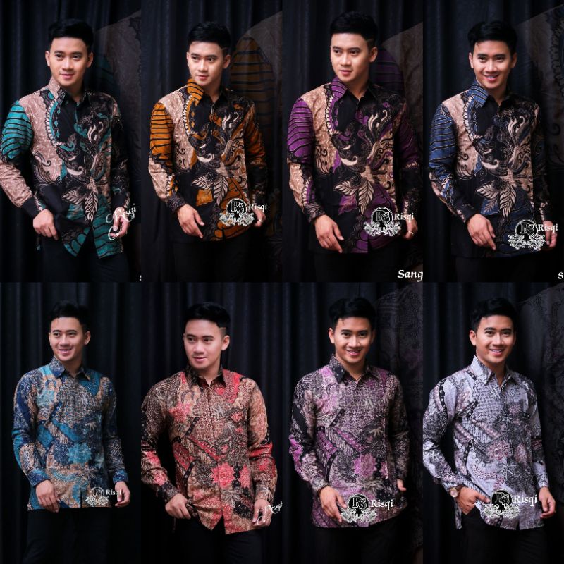 Batik Kemeja Pria Lengan Panjang M L XL XXL Terbaru Terlaris Di shopee Bisa COD