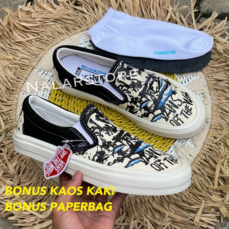 Sepatu Vans Slip On Fish Tuna Unisex Kualitas Premium BNIB