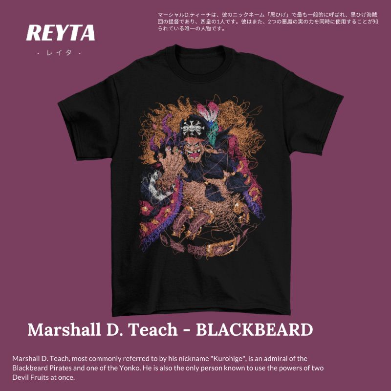 KAOS ANIME ONE PIECE VILLAIN EDITION - BLACKBEARD