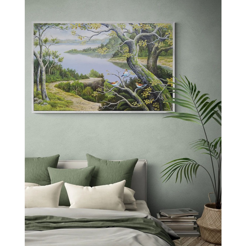 

Lukisan Sungai Danau 1 Modern Akrilik Kanvas Acrylic Canvas 85 x 135 CM Paint Pajangan Hiasan Dinding Wall Decoration Lukisan Minimalis Abstrak Monochrome Nature Oleh-Oleh Khas Bali CORATCORETUDIO Surabaya Jawa Timur