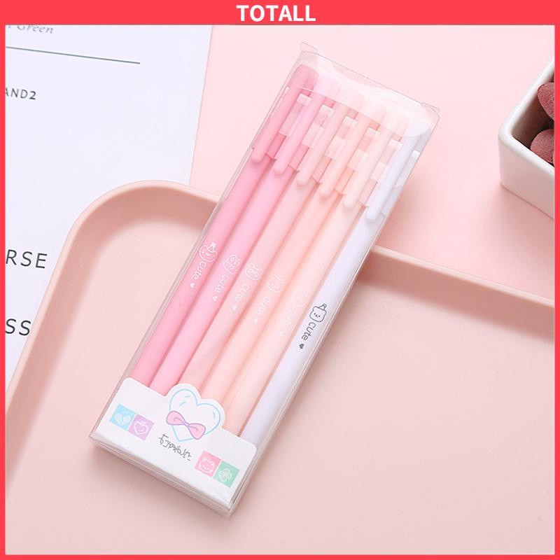 COD 6 Buah/Set Tanda Tangan Pena Sederhana Siswa Penel Pulpen Morandi Warna Siswa Tanda Tangan Pena Sekolah Kantor Pasokan Alat Tulis-Totall