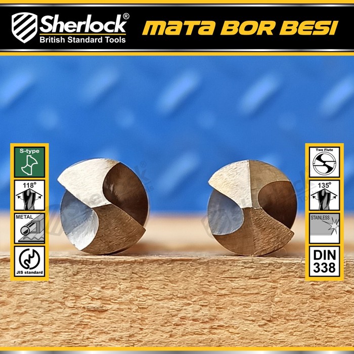 Mata Bor Besi 3 mm / Sherlock JIS Standard High Speed Steel Cobalt (1 Pcs)