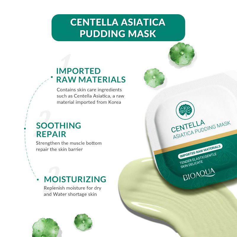 [FEDERICA] ecer BIOAQUA PUDDING MUD MASK / Hyaluronic / Avocado / Centella / Cherry Collagen