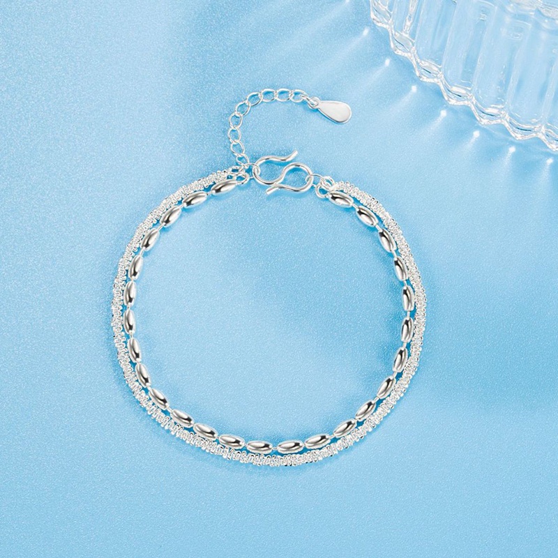 Gelang Sterling Silver 925 Model Double Layer Untuk Wanita