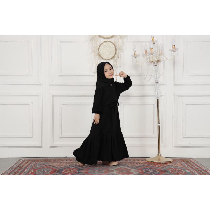 Gallery Exclusive Abaya Hitam Gamis Anak Aqila