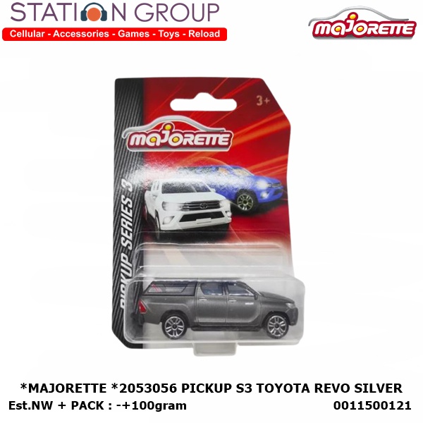 MAJORETTE 2053056 PICKUP S3 TOYOTA REVO SILVER - DIECAST