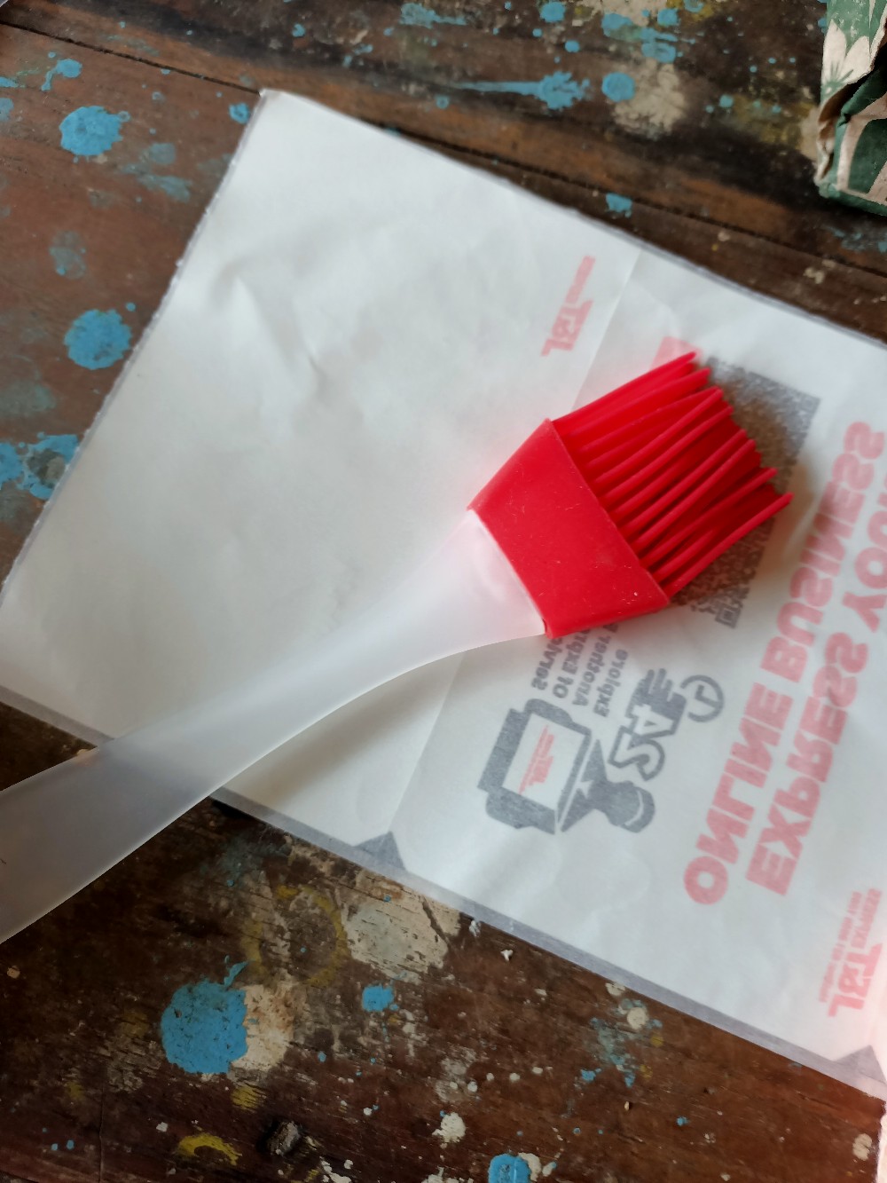 Kuas Karet Brush Silicone Teflon Wajan Anti Lengket Kue Silikon Roti Cake Mentega Food Grade