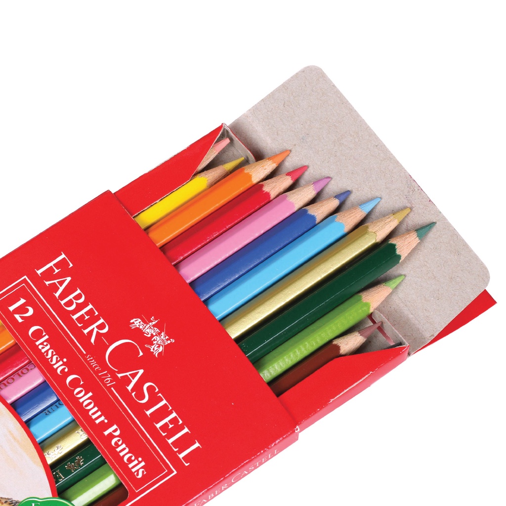 Faber-Castell Classic Colour Pencils 12S