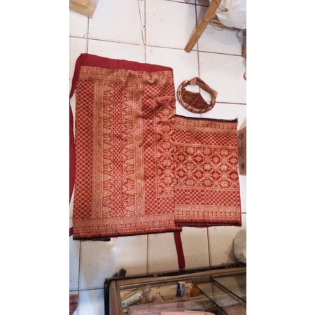 kain songket pengantin tenun asli palembang