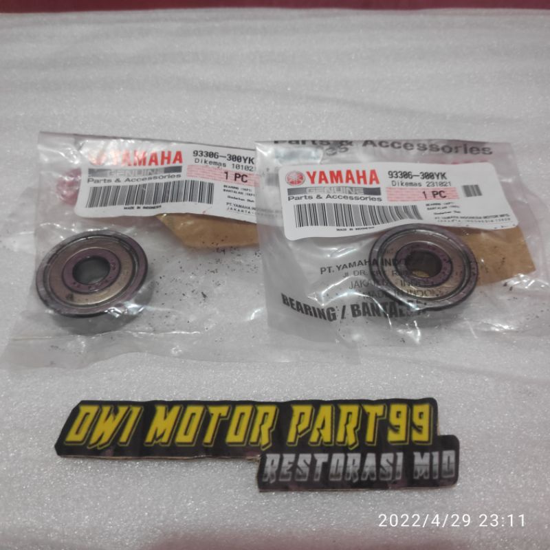 1 SET LAHER BEARING RODA DEPAN MIO SPORTY SMILE F1ZR MIO J GT FINO SOUL NOUVO JUPITER Z NMAX AEROX ORIGINAL