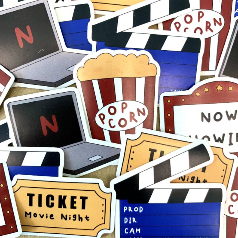 

MOVIE sticker set (journal phonecase, binder, koper) by BehindYourJoy