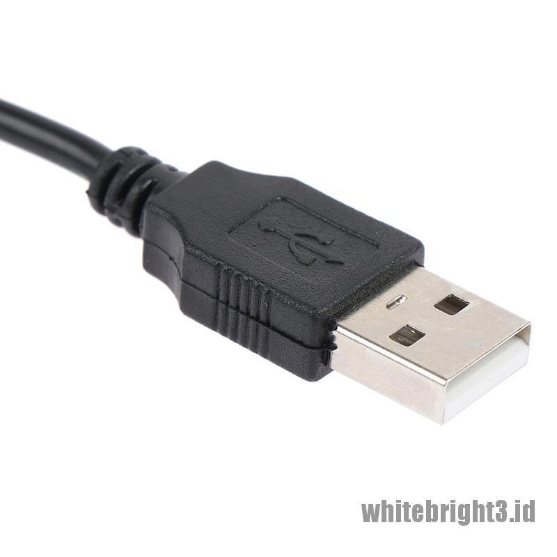 &lt; White3 &gt; Kabel Charger USB Ke DC 5.5x2.5mm Power