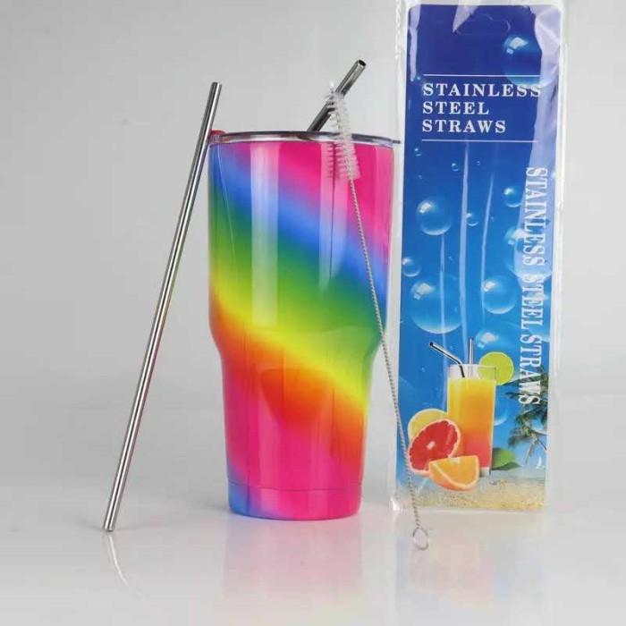 SEDOTAN STAINLESS PREMIUM Minuman Stainless Steel 3 in 1 SIkat Pembersih Per Set / stainless straw