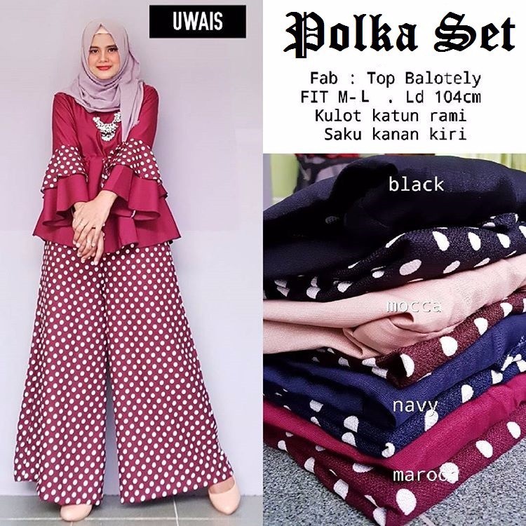 Dress Muslim Coupe Wanita - BHJ 0192 - Original Gareu Fashion