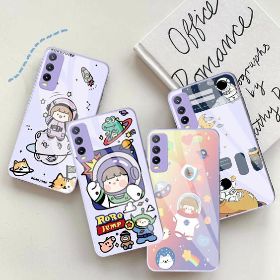 (SW) Softcase Kaca Ungu/Lilack Vivo Y20 Y12S Y20S Y15s Y21 Y21S Y33S Y30 Y30i Y50 Y12 Y15 Y17 softca