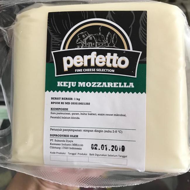 

ky12 keju mozzarella perfetto 1kg | mozarella perfetto | keju leleh perfeto h90u