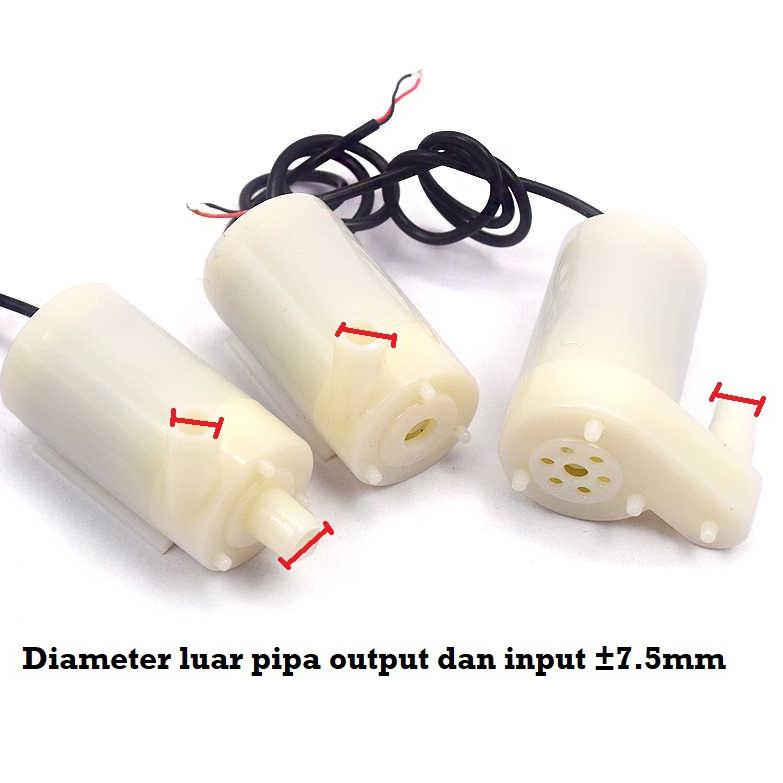 ゔ [EBS] Pompa Air Celup USB Mini DC Submersible Micro Pump 5V Vertikal Horizontal Amphibi Motor Dina