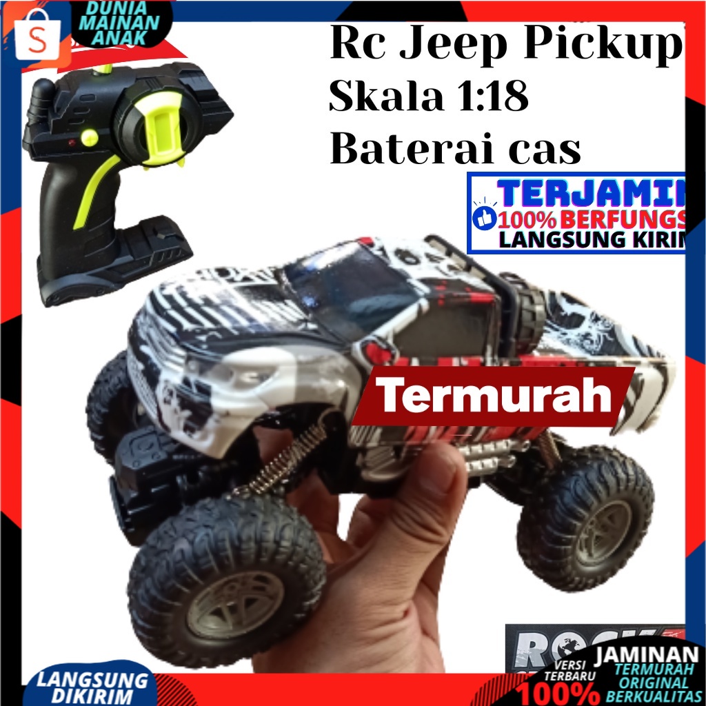 Mobil remote control Rc Drift Offroad Mobil remot jeep Rc Rock Clawler skala 1:20 TERMURAH