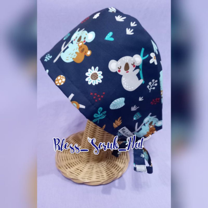 Topi Bedah / Nurse Cap/ Surgical cap/ Surgical head/ Topi Koala/ koala