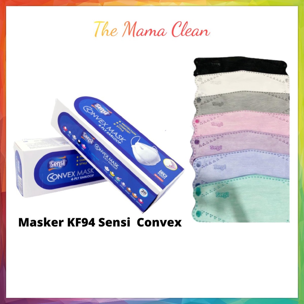 Masker Sensi Convex 4 Ply Earloop 3D Mask (ECERAN / SATUAN)