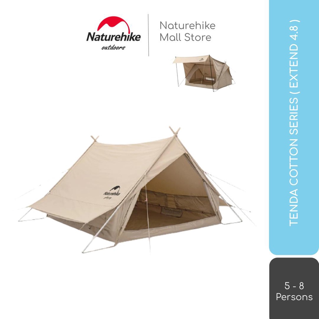 TENDA COTTON SERIES NATUREHIKE NH20ZP011 CAMPING SAFARI GLAMPING