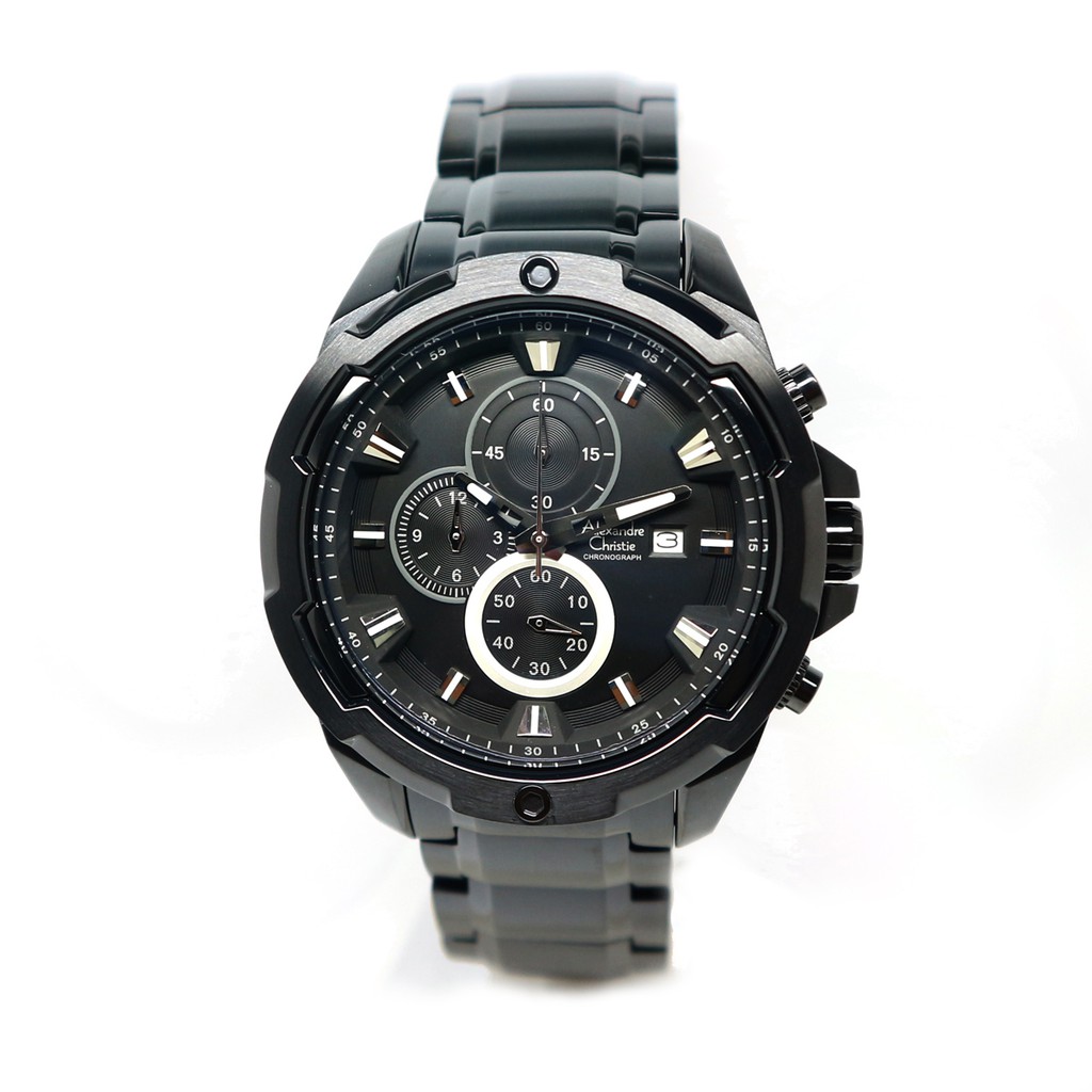 ALEXANDRE CHRISTIE WATCH AC 6305 PRIA FULL BLACK ORIGINAL