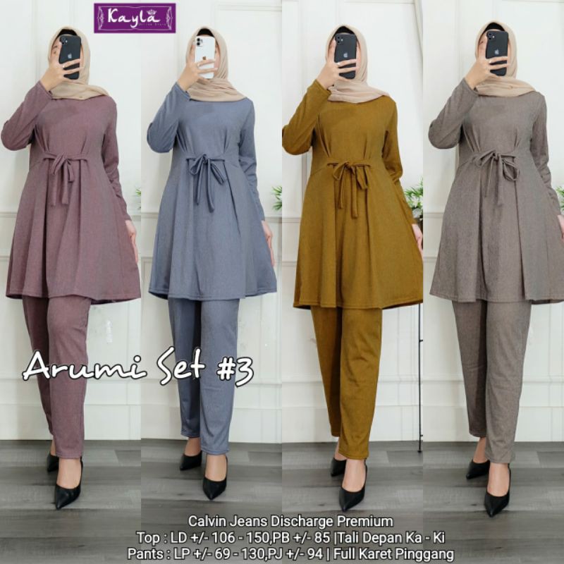 SETELAN CALVIN JEANS ARUMI SET #3 BY KAYLA