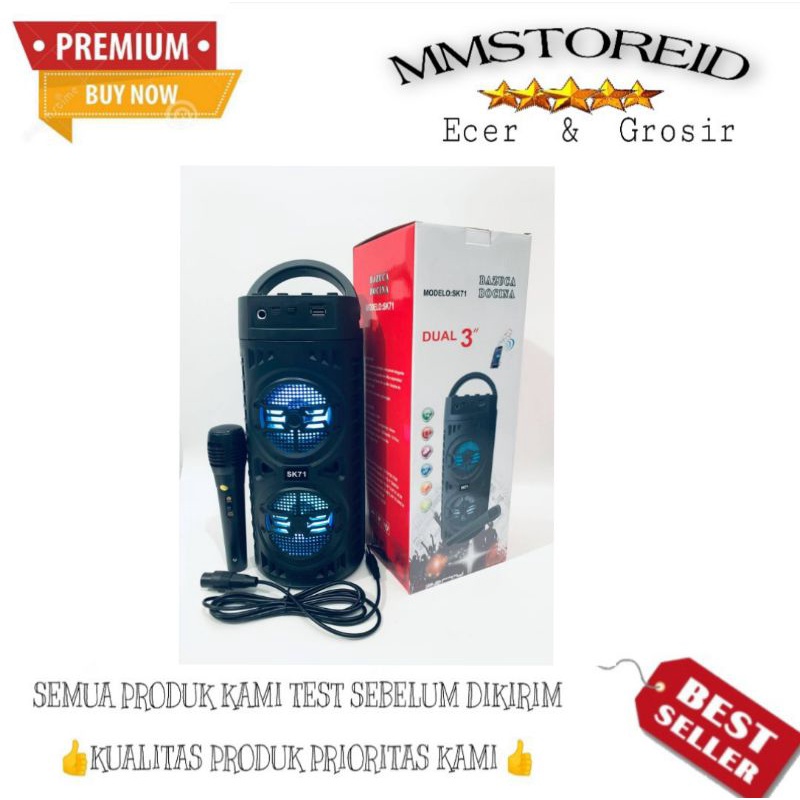 MM - SPEAKER BLUETOOTH SALON SK 71 HIGH QUALITY / SPEAKER AKTIF SALON SK 71 HIGH BASS