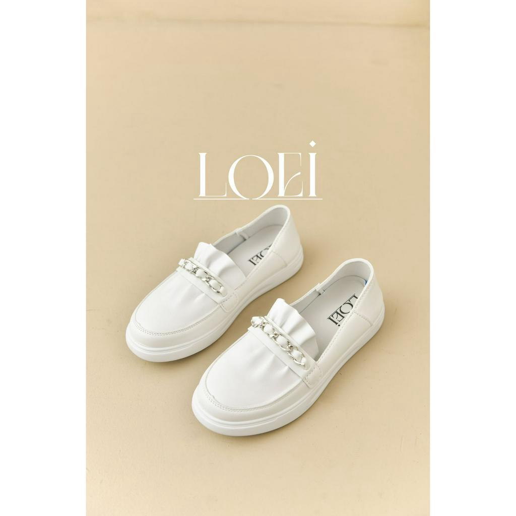 Sepatu Sneakers Putih Slip On Shoes Wanita Kasual Import 21011 Ootd Kekinian Fashion Korean Style