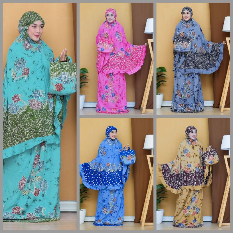 Mukena Batik encim warna